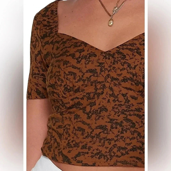 RVCA  abstract print No Matters Top Sz Large - Picture 3 of 12